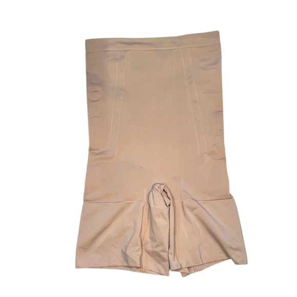 SPANX nude color tummy control crutches Shapeware shorts size large - Picture 1 of 8